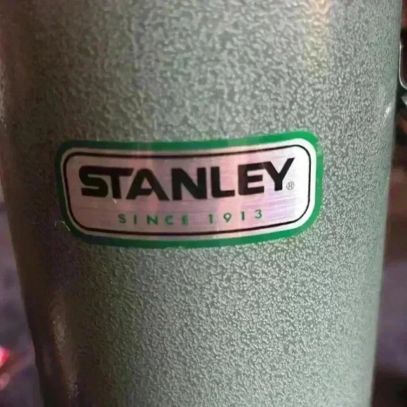 Classic Stanley Vacuum Thermos Bottle Coffee Green Hammertone 1 L. Stain… - Picture 2 of 8